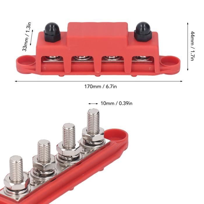 Bloc De Distribution électrique 12 Voies étanche – Pour Voiture, Bateau, Camping – Bornier à Vis Inox, Gestion De Câblage