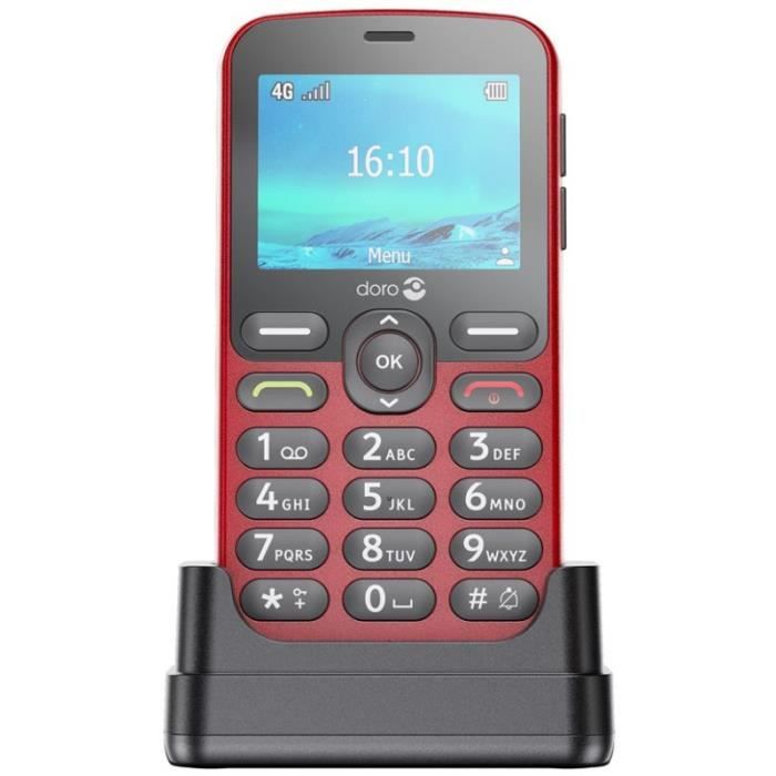 Téléphone portable bloc séniors Doro 2820 - DORO - Rouge - 2,8\