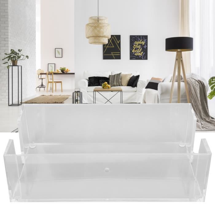 Luxshiny Porte-Serviettes Acrylique Transparent - Organisateur Cocktail Et Salle De Bain Élégant