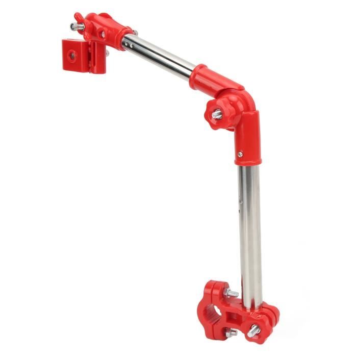 Support Parapluie Universel Réglable - Pour Poussette, Vélo, Fauteuil Roulant, Moto (Ajustable 48 Cm)