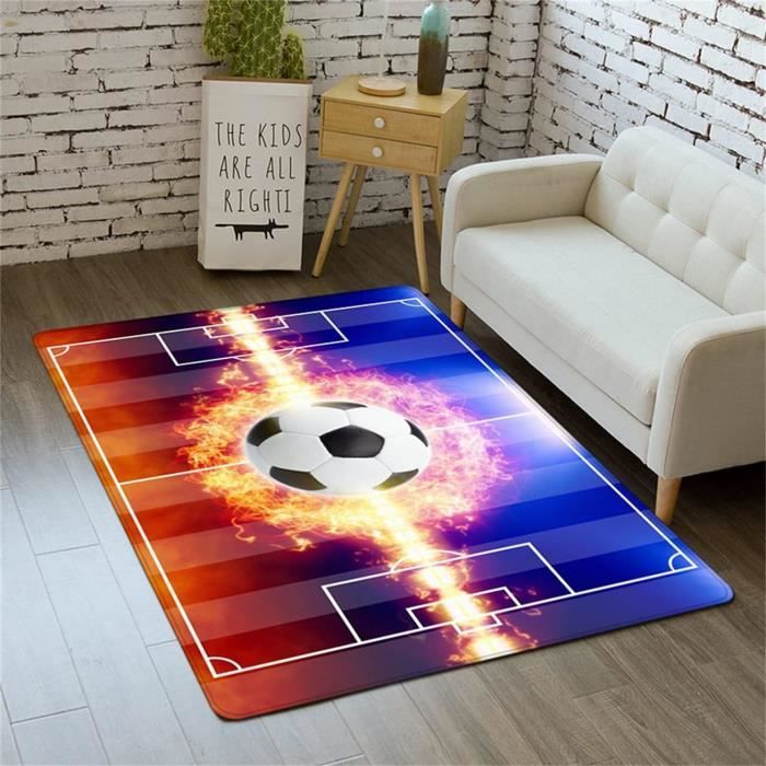 Tapis Salon Moto Motocross 120x160cm - Graffiti Street Culture Antidérapant Doux Lavable