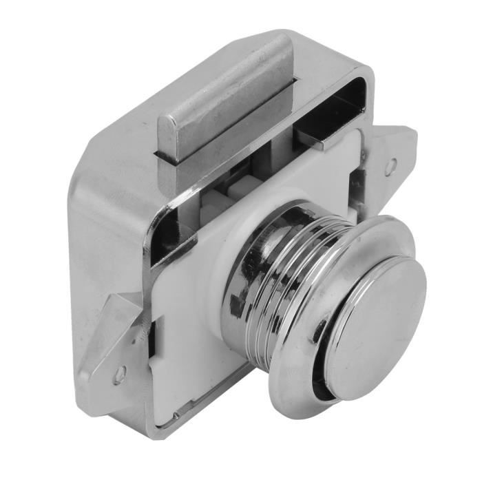 Bouton Poussoir Pour Camping Car LOT DE 4 Serrures U00e0 Bouton Poussoir Pour Tiroir, Placard, Caravane Poignée Placard Pour Camping Car