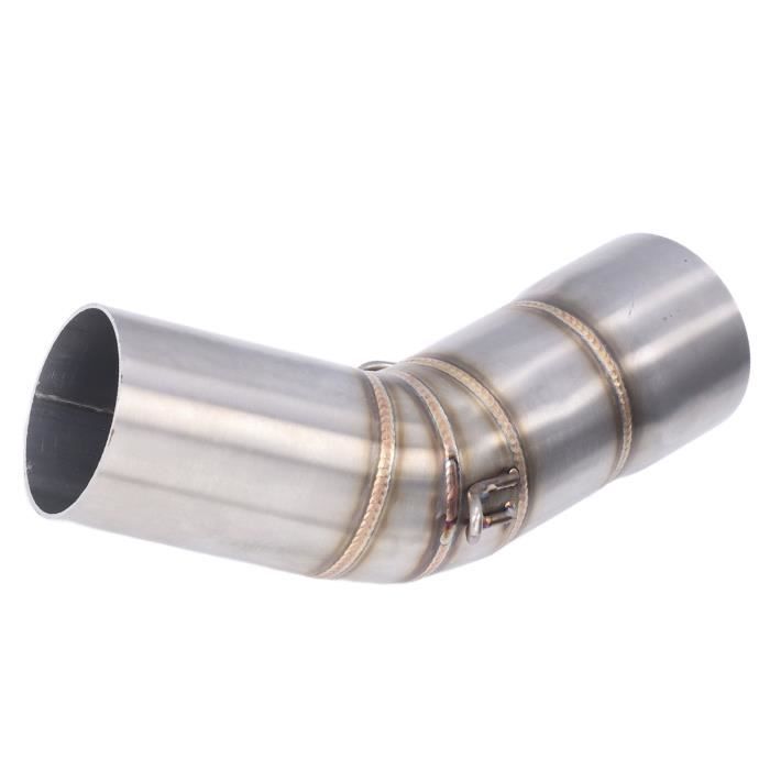 Qiilu Tuyau Intermédiaire Échappement Moto Acier Inox - Compatible Piaggio Beverly MP3 X10