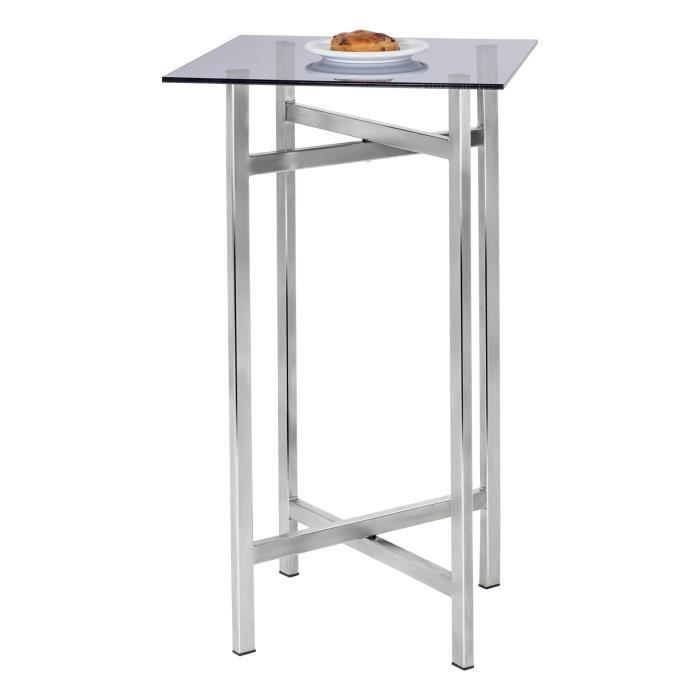 table d'appoint pliable - ggmgastro - 50 x 120 cm - inox - blanc