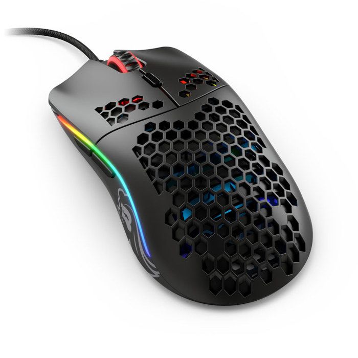 Glorious Model O- Minus (Noir Mat) - Souris gaming - filaire - droitier - capteur optique Pixart PMW3360 de 12000 dpi - 6 boutons -