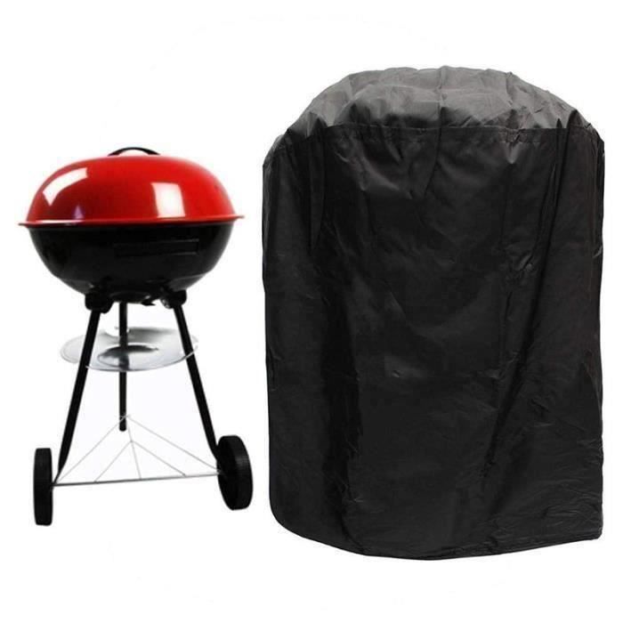 Housse Barbecue 147x61x117cm - Bâche Protection BBQ Anti-UV/Eau/Vent | Tissu Oxford Avec Revêtement PU