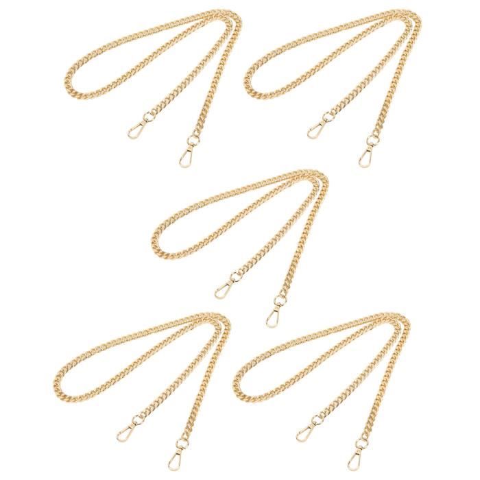 GOTOTOP Chaînes Gourmettes En Métal 5pcs Chaînes Gourmettes En Aluminium 39.4in élégant Lustre