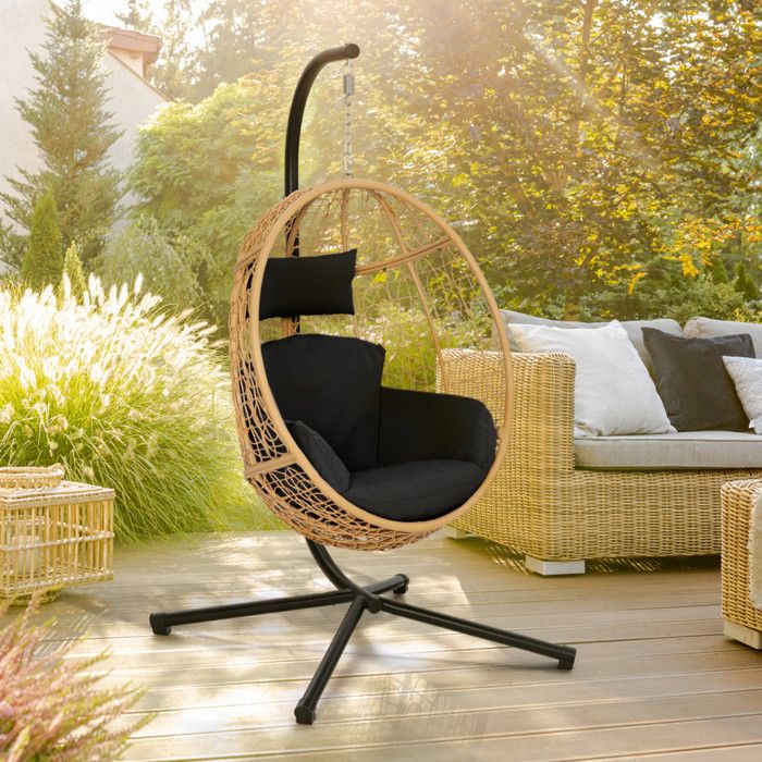 IDMARKET Fauteuil Oeuf Suspendu - vue 2