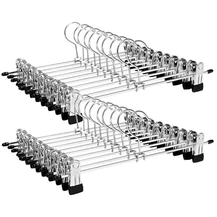 INF Cintre avec clips pour pantalon jupe 20-pack