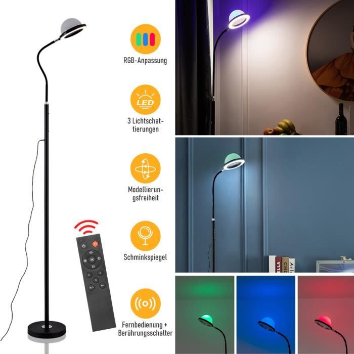 Lampadaire D’Angle LED RGB 146 Cm – 16 Millions De Couleurs, Contrôle APP Et Télécommande – Synchronisation Musique, 300 Modes – Pour Salon, Chambre, Salle De Jeux