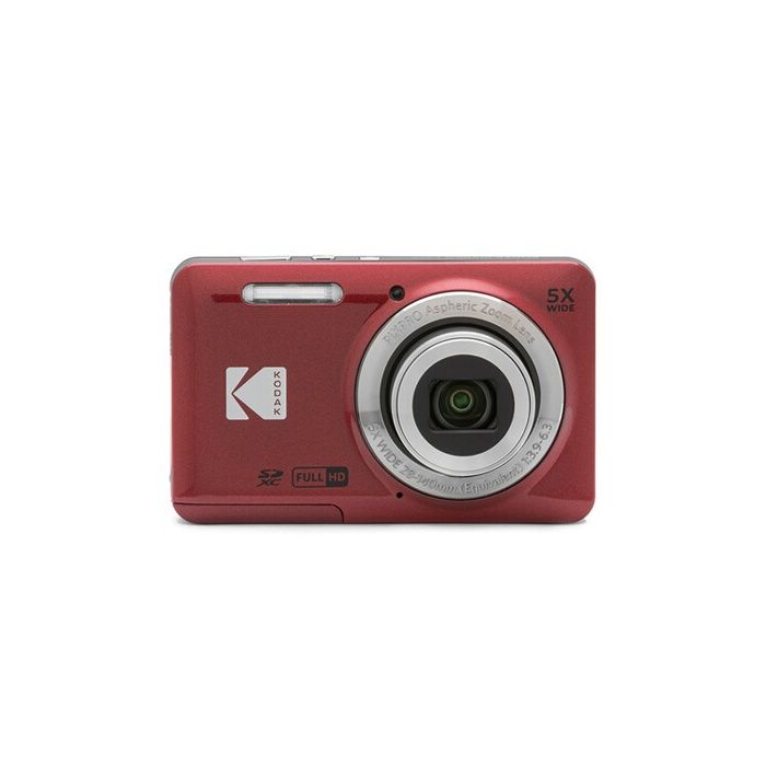 KODAK Pixpro FZ55 - Appareil Photo Numérique 16 MP Zoom Optique 5X LCD 2.7 Stabilisateur Optique Vidéo HD 720p ?Li-ion - Rouge
