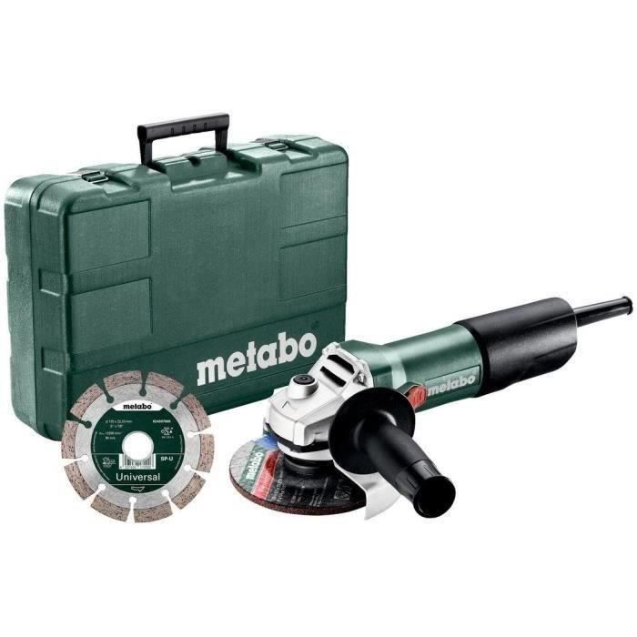 Meuleuse d'angle filaire METABO W 850 125 Disque diamanté inclus
