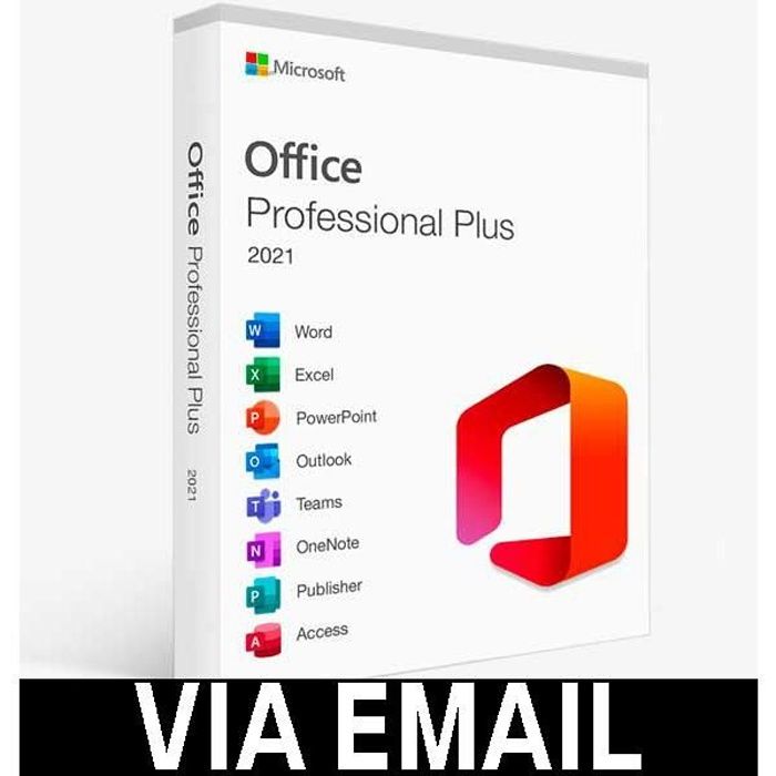 Microsoft Office 2021 Professionnel Plus (Professional Plus) 5 PC - à télécharger