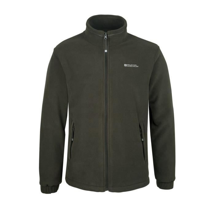 Mountain Warehouse Veste Polaire Homme Coupe Vent Gilet Zipp?� Respirant Bernard Kaki - Cdiscount 