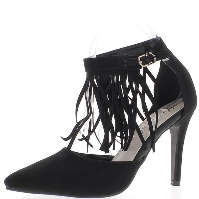 talons noirs ouverts