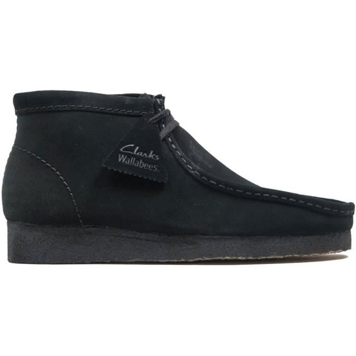 Bottes Clarks Originals Wallabee pour Homme - Couleur Noir