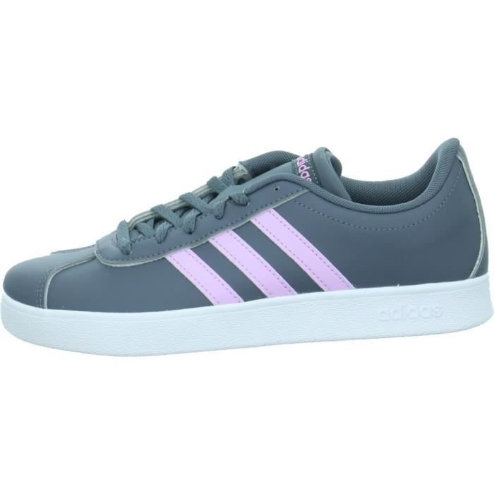 Adidas Chaussures - ADIDAS - VL Court 20 - Gris - Adulte - Synthétique - Lacets