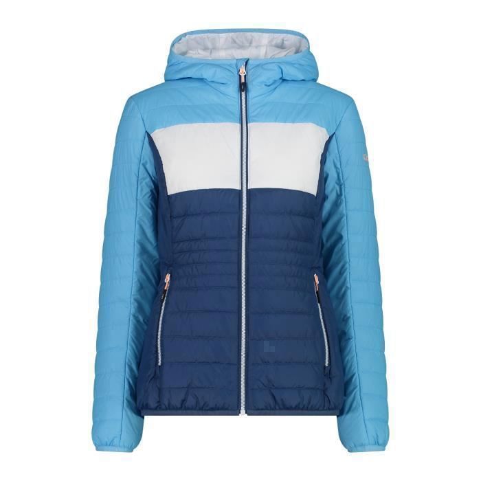 Doudoune à capuche femme CMP dusty blue-cielo L Imperméable