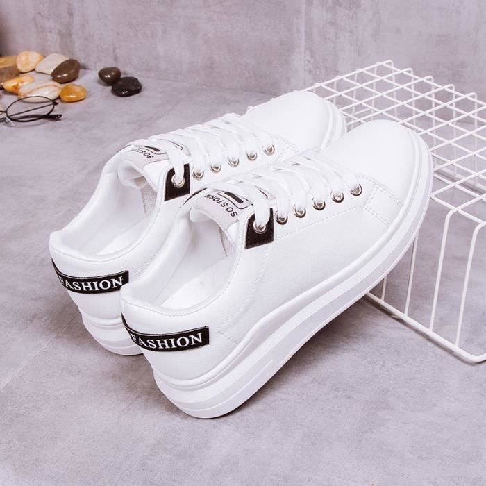 Sneakers Cuir Vans en coloris Blanc Femme Chaussures Baskets Baskets basses 