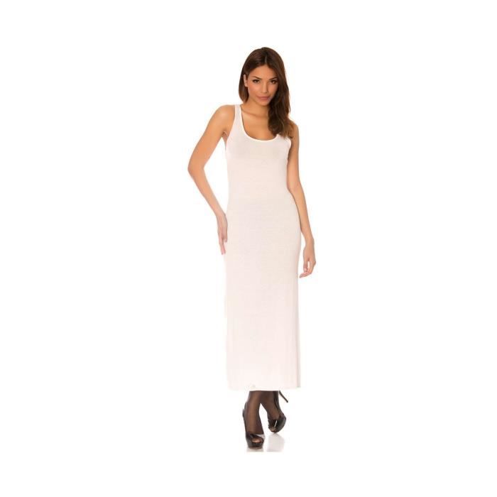 robe blanche froufrou