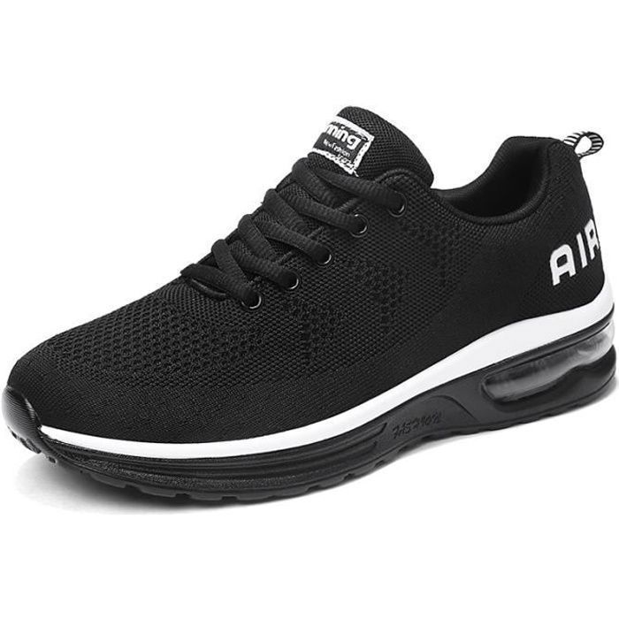 Baskets Femme Mode Chaussures de Course Air - Noir Chaussures