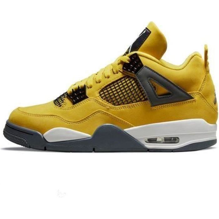 NIKE AIR JORDAN 4 Retro Tour Yellow Chaussures de Basket Femme Homme Pas  Cher Jaune - Cdiscount Prêt-à-Porter