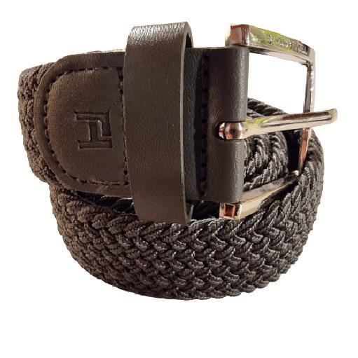 Ceinture TED LAPIDUS Tressee extensible elastique Homme Gris Largeur 3 5 cm Gris Cdiscount Pret a Porter