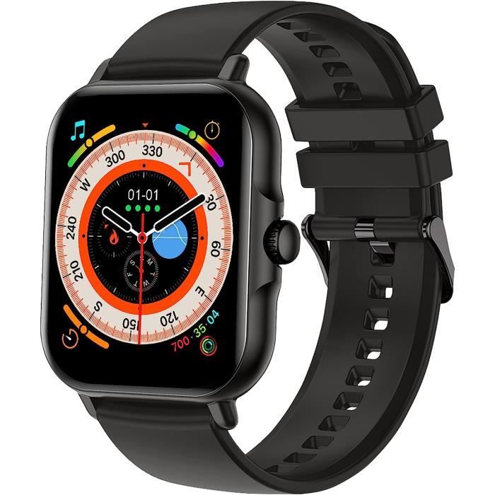 WMK Montre Connectée Homme Femme Smartwatch Avec Appel Fréquence