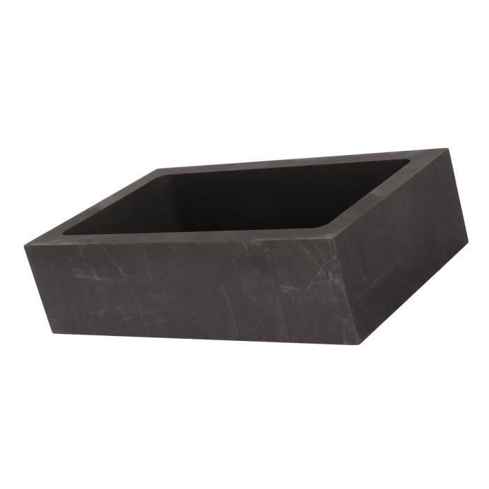 Creuset En Graphite Avec Bec Verseur - Volume 600 Cm³ - Pour Fonte Métaux (aluminium, Cuivre, Bronze...) - Hauteur 15,5 Cm
