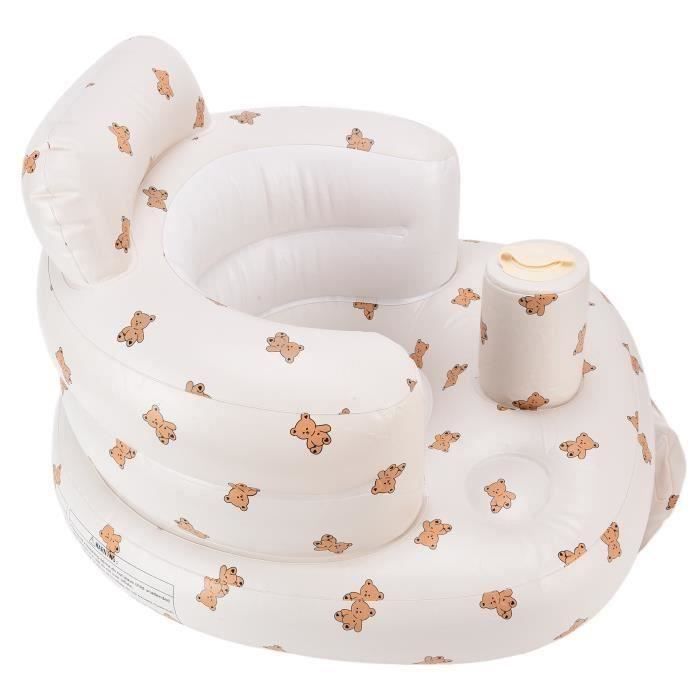 Gift-ESTINK chaise de bain pour bébé Canapé de salle de bains de protection de colonne vertébrale gonflable multifonctionnel de PVC