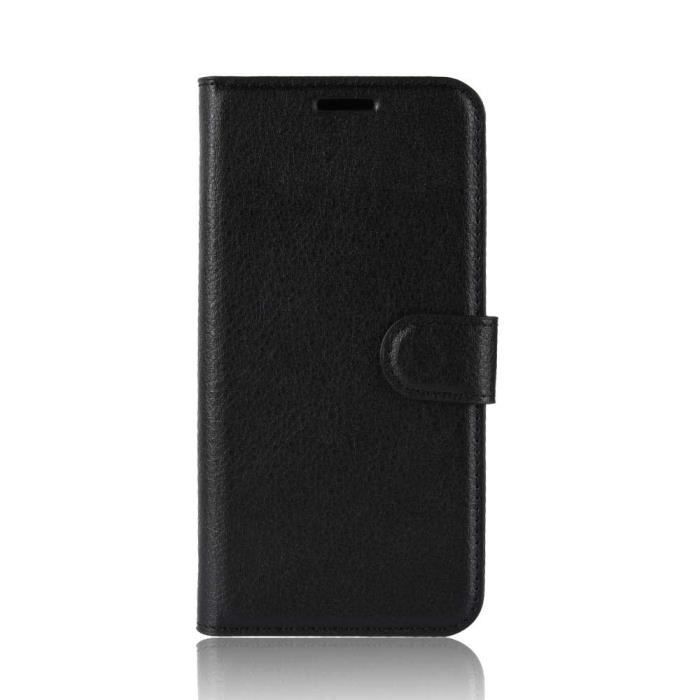 Ãtui Xiaomi Redmi 9T, Noir Cuir Pleine Fleur Porte-Cartes Portefeuille à Rabat Support Housse protection telephone redmi 9t