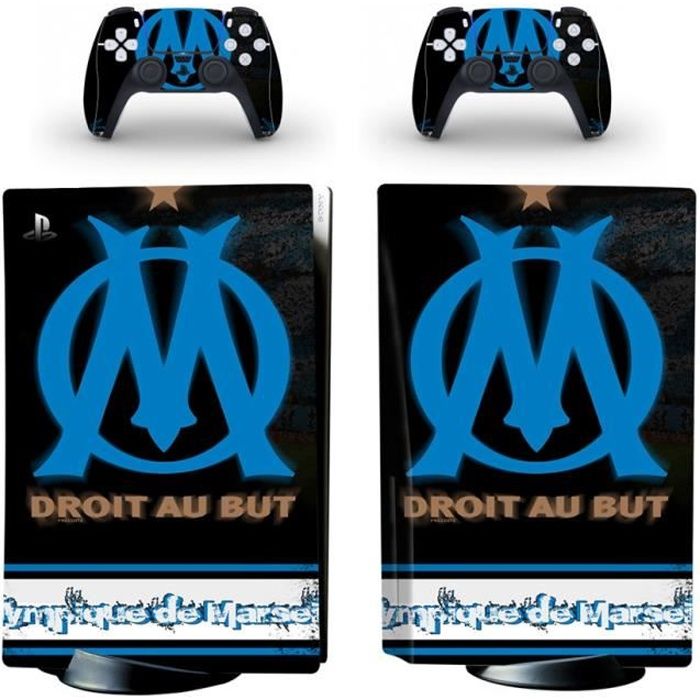 Kit Autocollants pour Console PS5, Olympique de Marseille Sticker