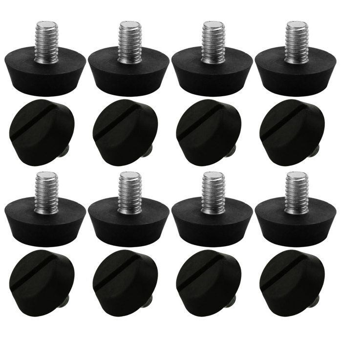 Lot De 10 Pieds Réglables Pour Meuble - Filetage M6 X 20mm - Hauteur Réglable, Base 23mm - Uxcell
