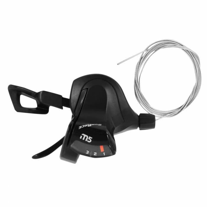 Manette vtt sunrace gauche dual lever m5 3v.