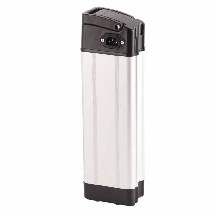 Boîte de batterie SURENHAP pour vélo électrique - Blanc - Batterie 36V/48V - Alliage daluminium et plastique