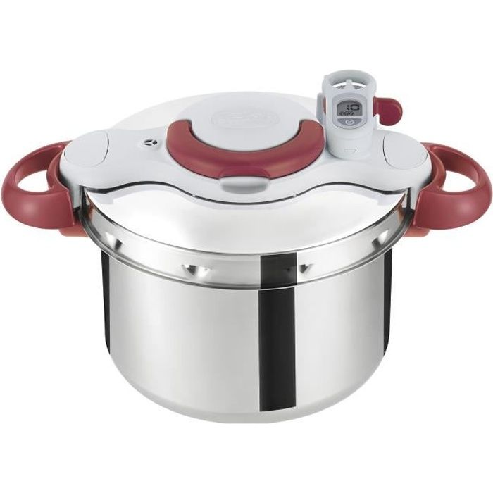Tefal Clipso minut Perfect – Appareil à pression de 7.5 L, acier inoxydable, Multicolore