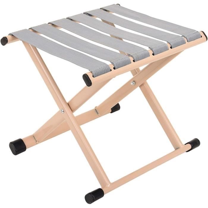 Tabouret de camping pliable en métal aluminium portable, petit et mini, pour la Tabouret de camping pliable en métal aluminium portable, petit et mini, pour la