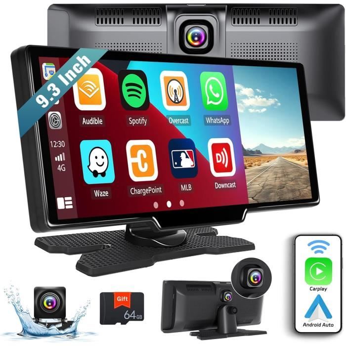 TOUTBIEN Android Autoradio sans Fil, 9 Portable CarPlay Voiture