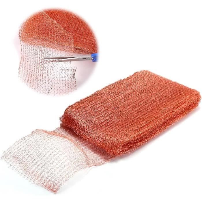 Grillage Anti Rongeur De Haute Qualité, 100% Cuivre Anti Limace Escargot Souris Rat Oiseaux Nematodes Ferramol, Filet De Cuivre Tricot Pour L'intérieur, Le Jardin (10 Mètres