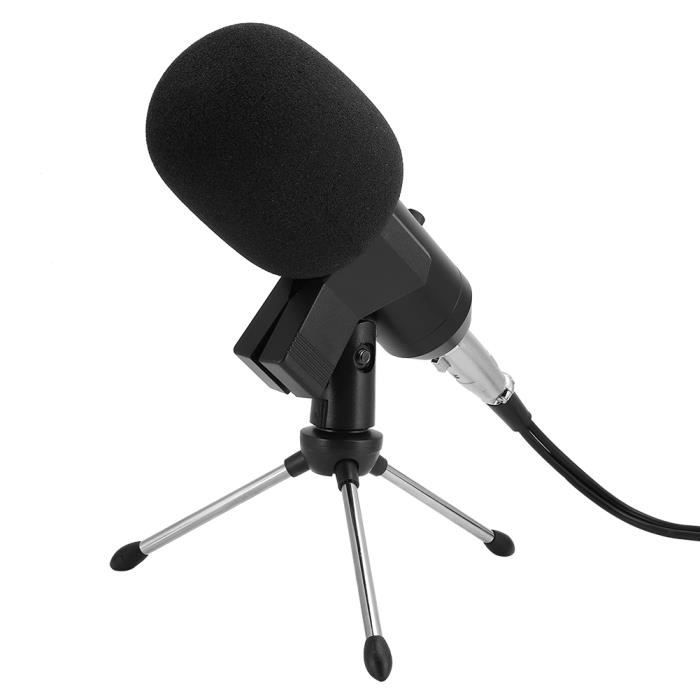 VBESTLIFE Microphone USB lenregistrement la Maison Pilote Plug-and-Play Gratuit pour la Maison Stero Haut-Parleur de Bureau Microphone à condensateur pour la Conférence 