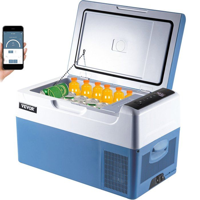 Glacière Électrique VEVOR 50L Portable - Compresseur, Écran LCD, -20°C - Pour Voiture Et Camping