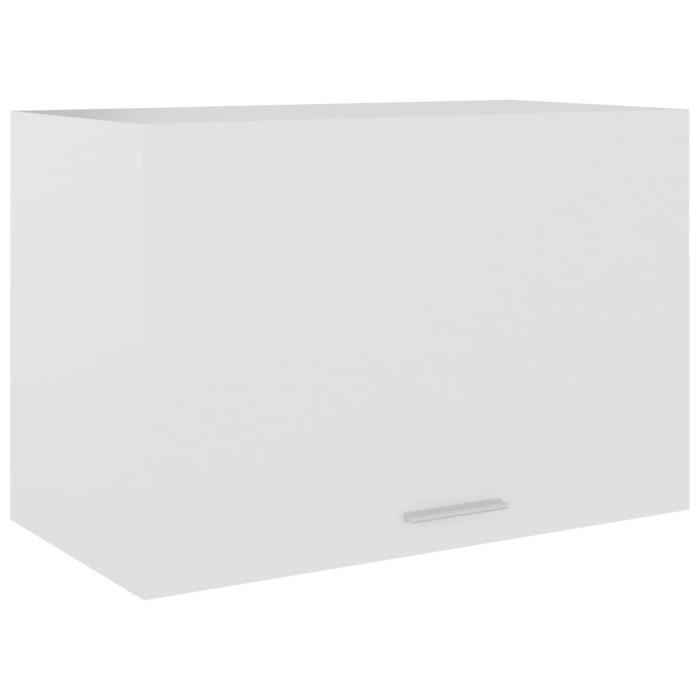Armoire suspendue - VIDAXL - 60x31x40 cm - Blanc - 1 porte - Bois aggloméré