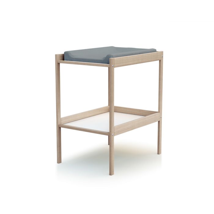 WEBABY - Table à langer 1 étagère en bois MILO Hêtre Brut - WEBABY - Table à langer 1 étagère en bois MILO Hêtre Brut -