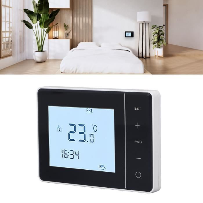 Thermostat Numérique AC 220V Pour Climatisation Centrale – Écran LCD, Réglage Manuel – Matériau Ignifuge PC/ABS - 3