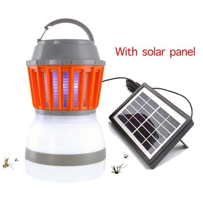 Lampe Anti Moustiques Anaconda Mozzi Killer Muggenlamp Multi Device (Incl. Panneau solaire