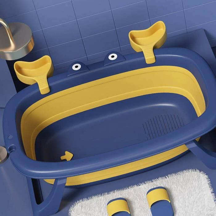 Baignoire Gonflable Bébé – Design Ergonomique Antidérapant, PVC épais Certifié, Forme Animal Mignon – Pour Bain Et Jeux D’eau 0-6 Ans