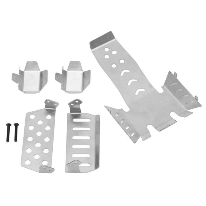Plaque De Protection De Châssis En Acier Inoxydable Pour Axial 1/6 SCX6 AXI05000 – Résistant Aux Chocs Et Anti-Rayures