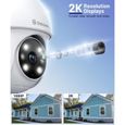 Caméras Dômes - 2k Caméra Surveillance Extérieure Ptz Galayou Ip 360° Sans Fil Étanche Couleur Audio Bidirectionnel-1