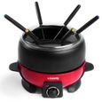 Appareil à fondue 2L et pierre/raclette - HKOENIG - ALP1800 + RP2 - Rouge - Thermostat de 25°C à 190°C-1