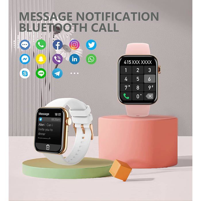 Montre Connectée Homme Femme CASCHO - Écran 1.85", Appels Bluetooth, 115 Sports, IP68